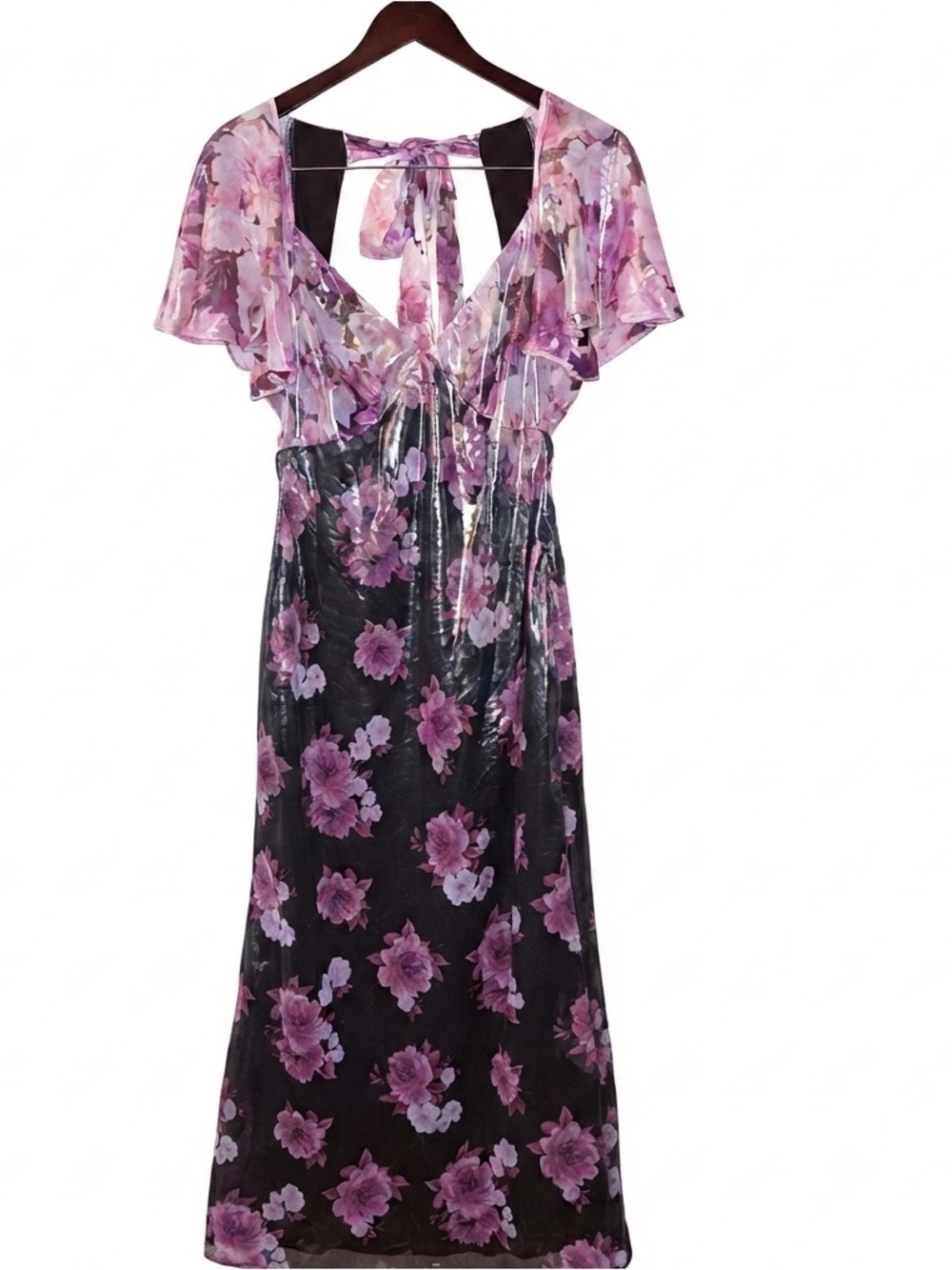 ASOS Design Floral Open-Back Dress - Picture 2 of 6